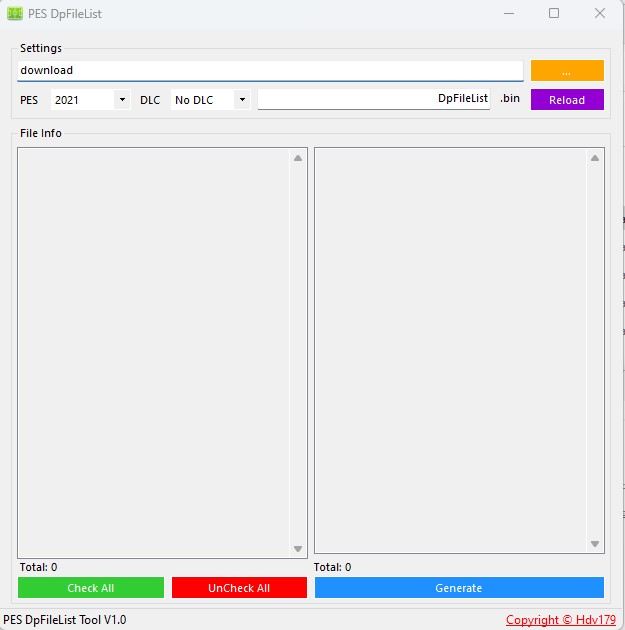 DPFilelist Generator