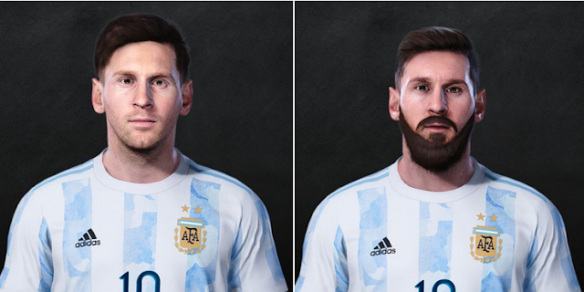 Messi face PES 2021 PC - Update World Cup 2022 new face and other old faces
