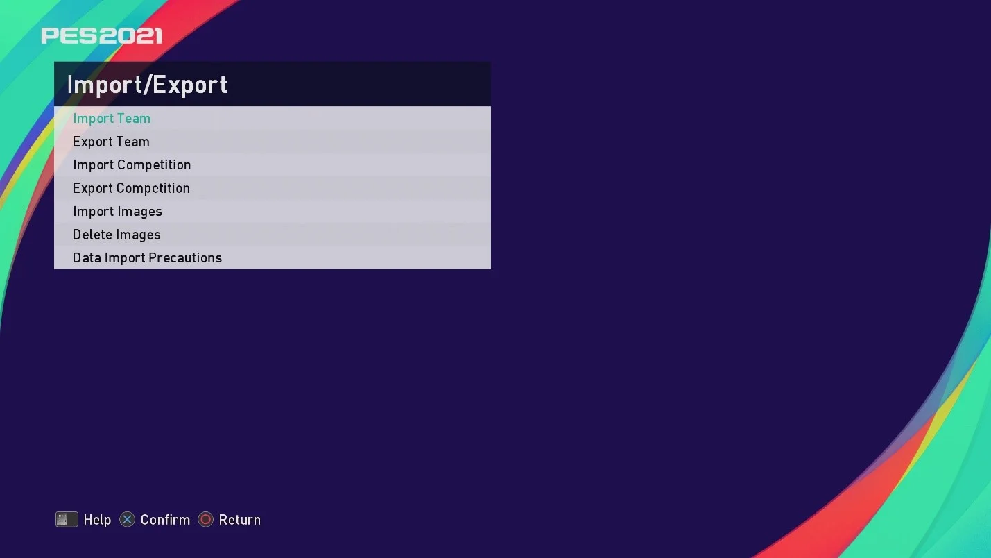 Tutorial install option files for PES 2021