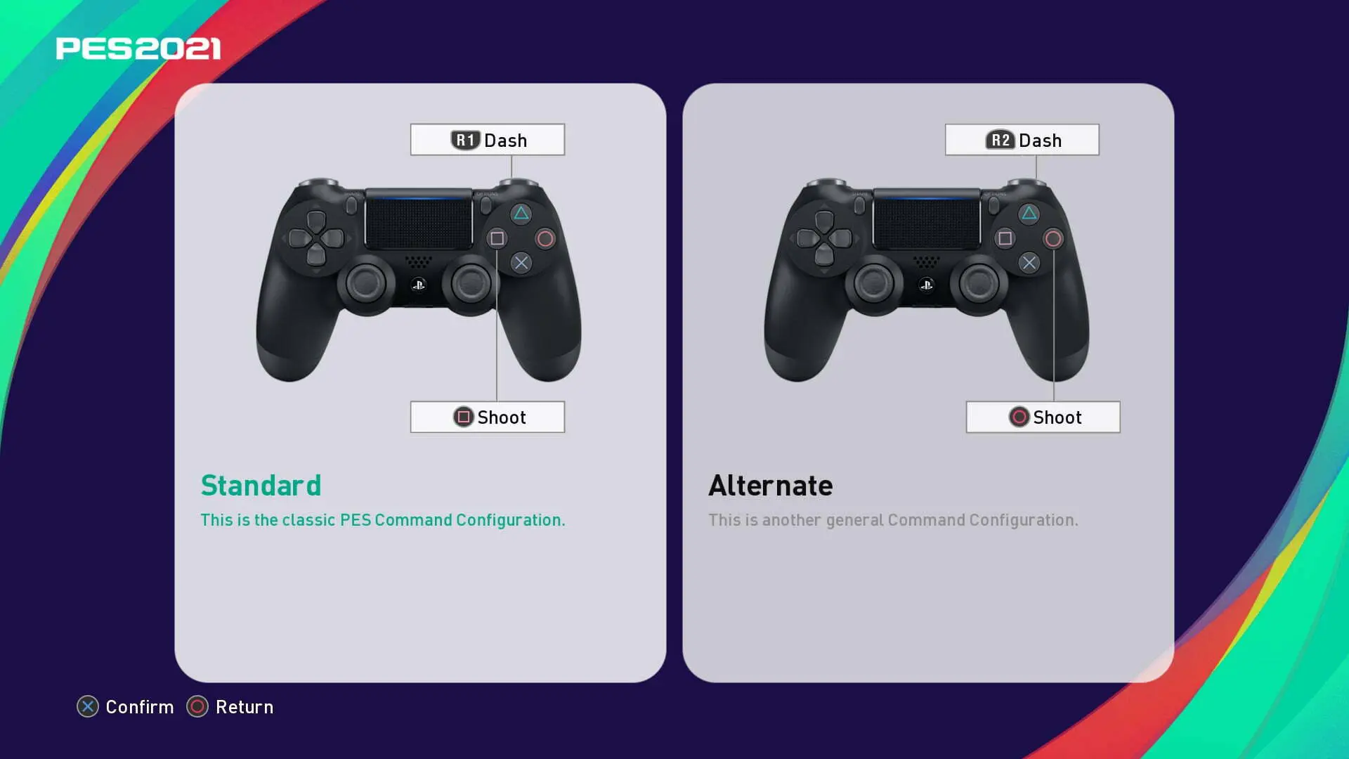 Gamepad Layout PES 2021