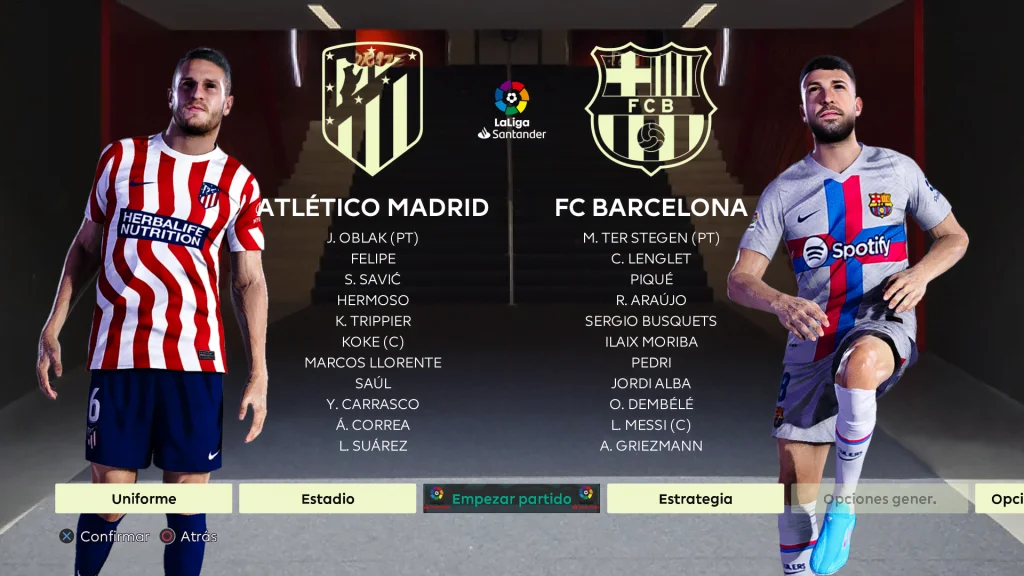 Mod pre-match menu PES 2021 - Menu and stadium background