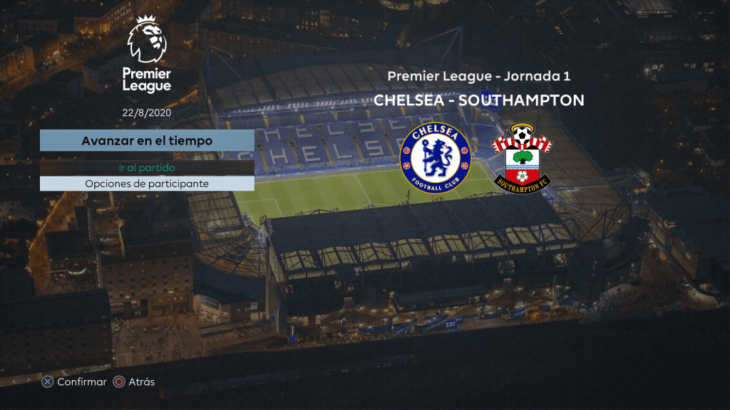 Mod pre-match menu PES 2021 - Menu and stadium background