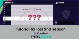 Pes 2021 fix lost 2nd season master league