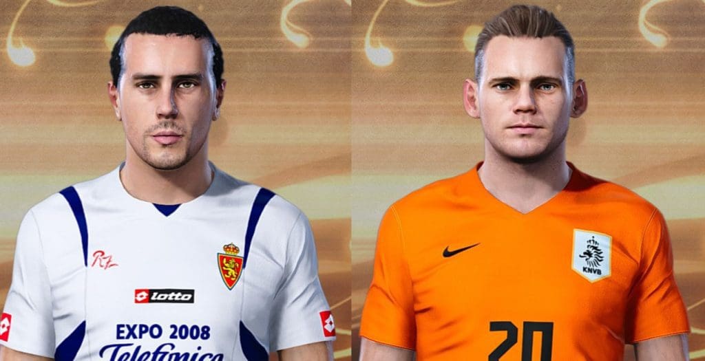 Sergio García & Wesley Sneijder - PES 2021 Classic Player Facepack