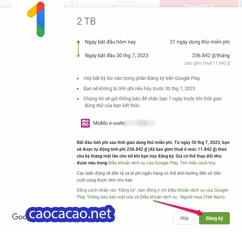 dung lượng google one storage