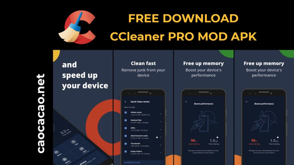 Tải về CCleaner Mod APK - Dọn dẹp và tối ưu điện thoại Android mượt mà