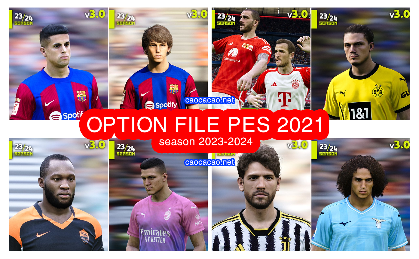  Download PES 2021 Option Files eFootball - 2023-24 Season