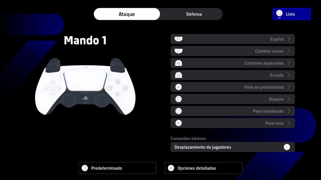 eFootball PS5 Gamepad Layout eFootball