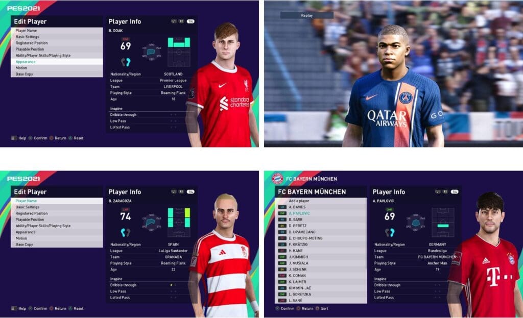 PES 2021 Menu Premier League 2022/2023 by PESNewupdate ~