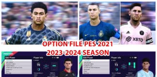 PES 2021 Option file PES 2021