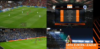 PES 2021 UEFA Europa League Scoreboard PES 2021